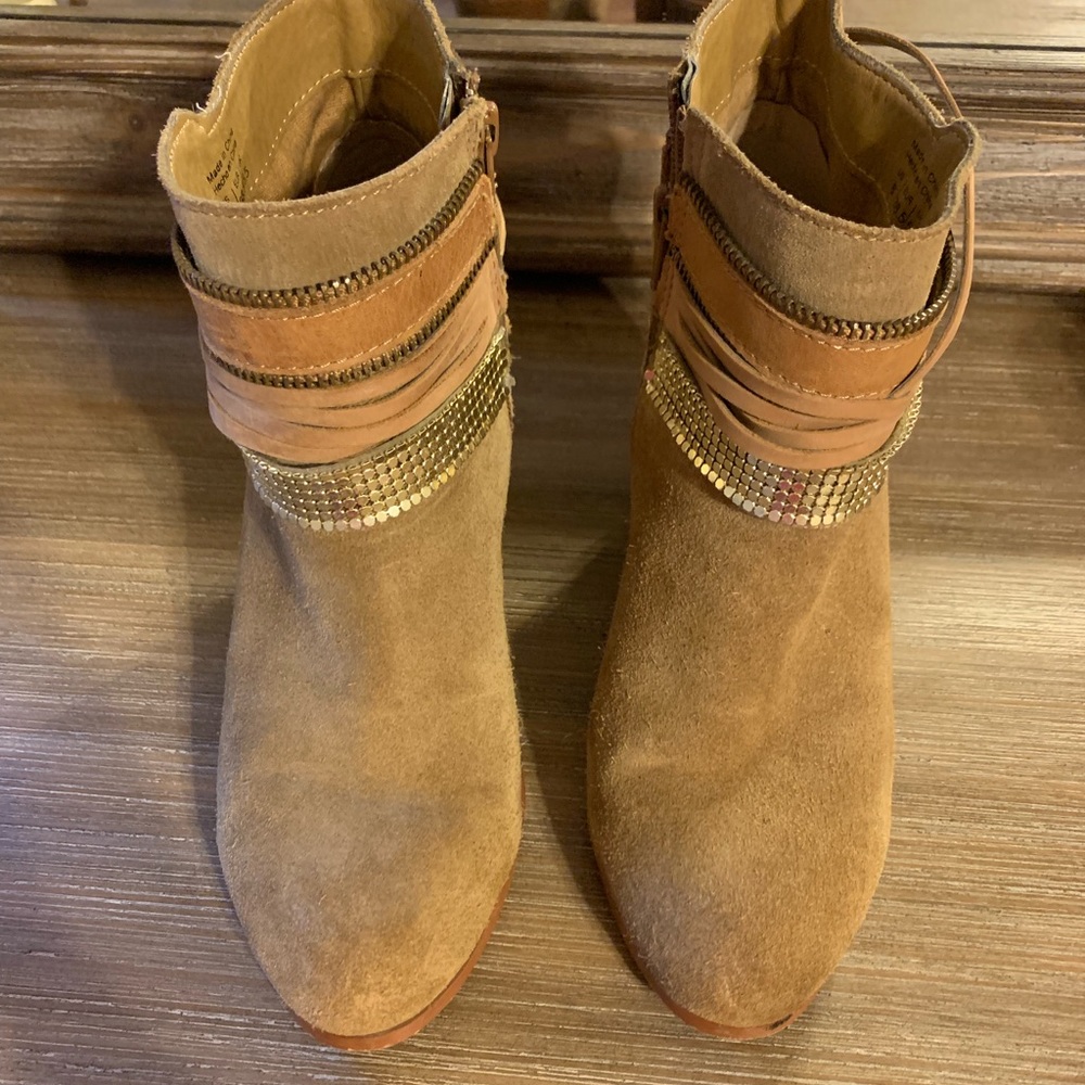 Aldo tan booties
